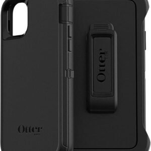 OtterBox iPhone 11 Defender Series Case – Black, Rugged & Durable, with Port Protection, Includes Holster Clip Kickstand