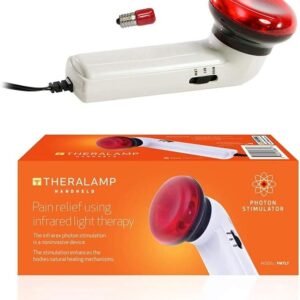 M PAIN MANAGEMENT TECHNOLOGIES Red Light Therapy Infrared Heating Wand by Theralamp – Handheld Heat Lamp Includes Replacement Bulb – Provides Muscle Pain Relief and Increased Blood Circulation