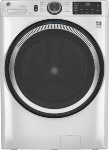 GE GFW550SSNWW 28" Front Load Washer with 4.8 cu. ft. Capacity UltraFresh Vent System with OdorBlock Microban Antimicrobial Technology and Built-in WiFi in White