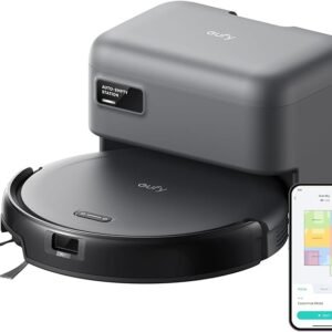 eufy Robot Vacuum C10 with Self Emptying, 8 Weeks Hands Free, Advanced Smart Mapping with LiDAR Navigation, 2.85-Inch Slim Design, Powerful Suction, Edge Expansion Brush for Pet Hair