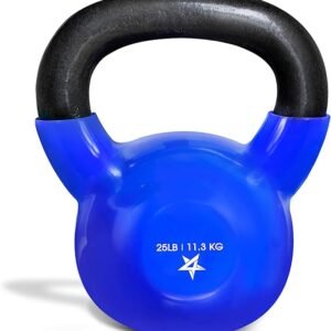 Yes4All 5-100 LB Kettlebells Vinyl Coated Cast Iron for Dumbbell Weights Exercises, Gym, Fitness, Full Body Workout Equipment Push up, Grip and Strength Training