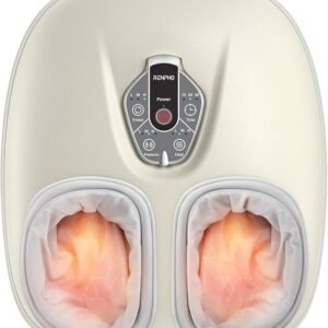 RENPHO Foot Massager with Voice Control [World's First] - 2025 Upgraded Shiatsu Foot Massager Machine with 3 Heating Levels, Electric Feet Massage, Birthday Gifts for Women Men, Fits Up to Size 12