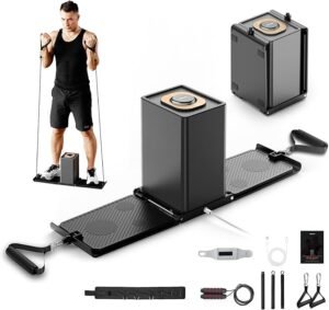 SR3 Pro Gym Equipment for Home, All in One Workout Machine, Fitness Portable&Foldable Small Space Compact Strength Training Cable Machine for Full Body Workouts