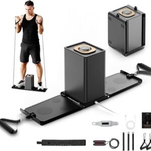 SR3 Pro Gym Equipment for Home, All in One Workout Machine, Fitness Portable&Foldable Small Space Compact Strength Training Cable Machine for Full Body Workouts