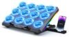Laptop Cooling Pad with 12 Quiet Fans, Slim Portable for 12-17.3 Inch Laptop Cooler Stand, RGB Lighting, with 5 Height Adjustable, Gaming Cooling Fan Pad, USB/Type-C & Phone Holder (LCD)