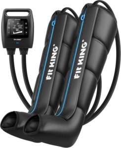 FIT KING Air Compression Recovery System, Cordless Full Leg Massager with Dynamic Pressure, Reduces Muscle Pain and Improves Circulation, Fast Recovery for Athletes,FSA HSA Approved (Medium)