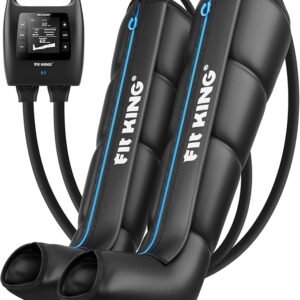 FIT KING Air Compression Recovery System, Cordless Full Leg Massager with Dynamic Pressure, Reduces Muscle Pain and Improves Circulation, Fast Recovery for Athletes,FSA HSA Approved (Medium)