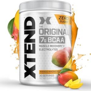XTEND Original BCAA Powder 7g BCAA and 2.5g L-Glutamine, Sugar Free Post Workout Muscle Recovery Drink with Amino Acids for Men & Women, 30 Servings