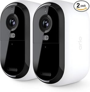 Arlo Essential Security Camera 2K | Outdoor-Indoor | 2nd Gen
