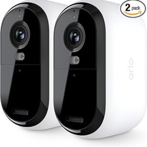 Arlo Essential Security Camera 2K | Outdoor-Indoor | 2nd Gen