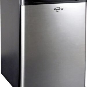 Koolatron 12V / 110V Refrigerator – Mini Fridge With Freezer For Trucks, Cool Storage For Kitchen, Bedroom, Office, Dorms, Compact Free Standing, Neveras Pequeñpara, 1.76 Cubic Feet Capacity, White