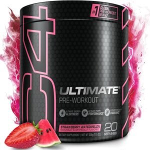 Cellucor C4 Ultimate Pre Workout Powder Watermelon – Sugar Free Preworkout Energy Supplement for Men & Women – 300mg Caffeine + 3.2g Beta Alanine + 2 Patented Creatines – 20 Servings