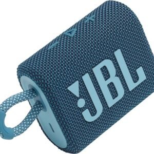 JBL Go 3 - Portable Mini Bluetooth Speaker, big audio and punchy bass, IP67 waterproof and dustproof, 5 hours of playtime, speaker for home, outdoor and travel (Blue)